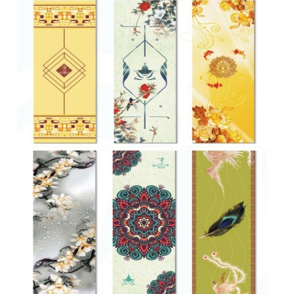 

new printed natural rubber slip-resistant yoga mats comfortable suede fabric exercise yoga mat pilates gymnastic fitness mat