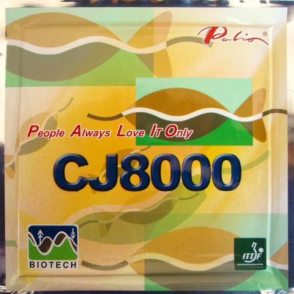 

palio cj8000 (biotech) pips-in table tennis / pingpong rubber with sponge (hardness: 39-41) 2.2mm