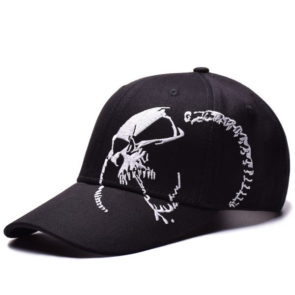 

100% cotton outdoor baseball cap skull embroidery snapback fashion sports hats for men & women cap, Blue;gray