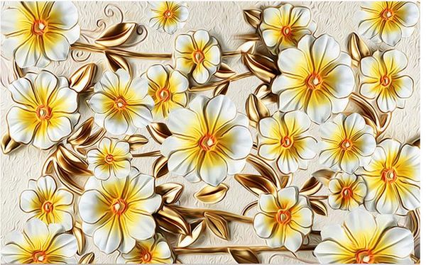 

custom any size mural wallpaper embossed flowers 3d mural stereo tv background wall wallpaper mural painting for living room