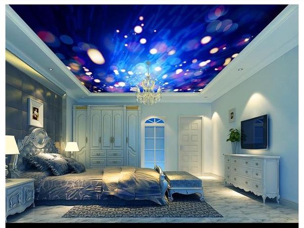 

3d wallpaper custom p ceiling mural wallpaper fantasy blue sky abstract halo ceiling ceiling zenith mural large starry sky wallpaper