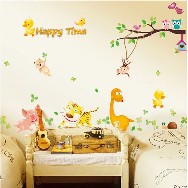 

new removable cute cartoon monkey wall stickers diy wallpaper art decals mural for room kindergarten ing
