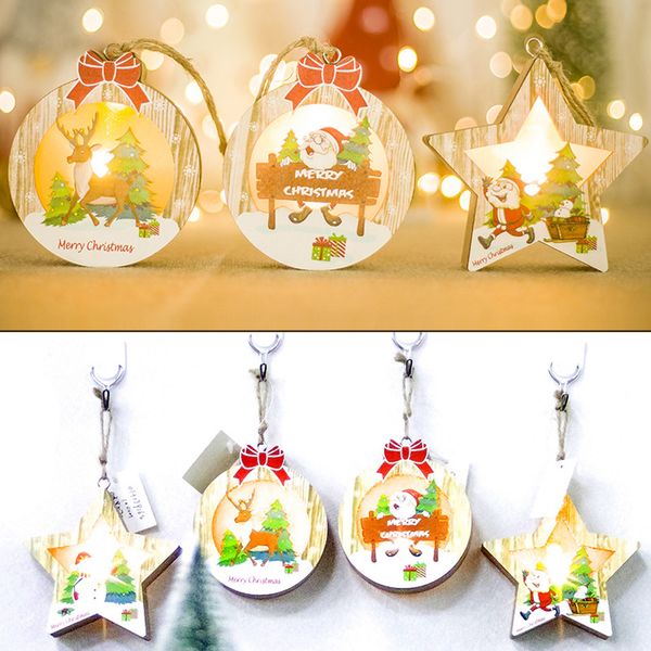

wooden decorative light board christmas light festival party decoration ornament