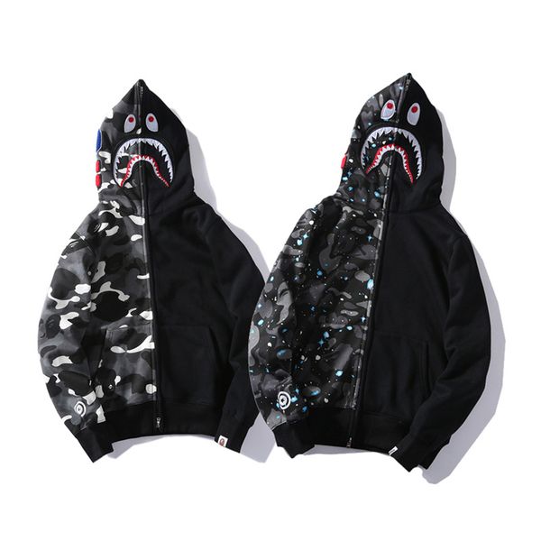 

2018 new fashion tide designer hoodie streetwear mens hoodies luxury hoodie for men women casual autumn spring thick cotton blend hooded, Black