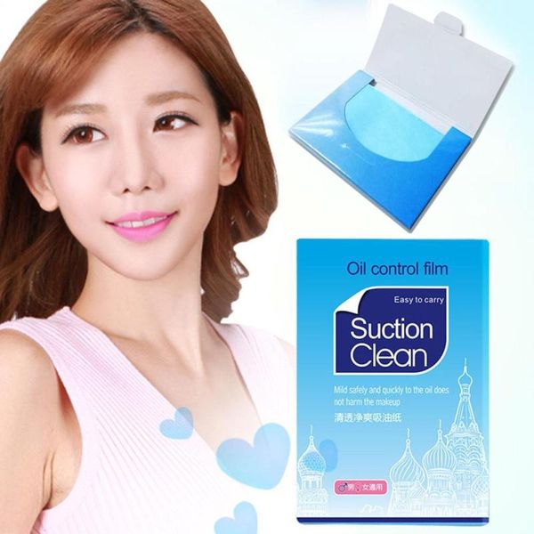 

100pcs/pack oil blotting sheets facial makeup remover oil control absorb film tissue cleansing paper face deep clean tool w2