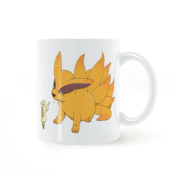 

anime naruto q version kyuubi mug coffee milk ceramic cup creative diy gifts home decor mugs 11oz t344