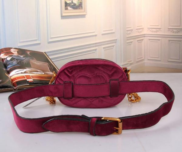 

high marmont shoulder new women handbags female chain velvet bag quality new bags style purse bag suede crossbody famous aandp, Red;black