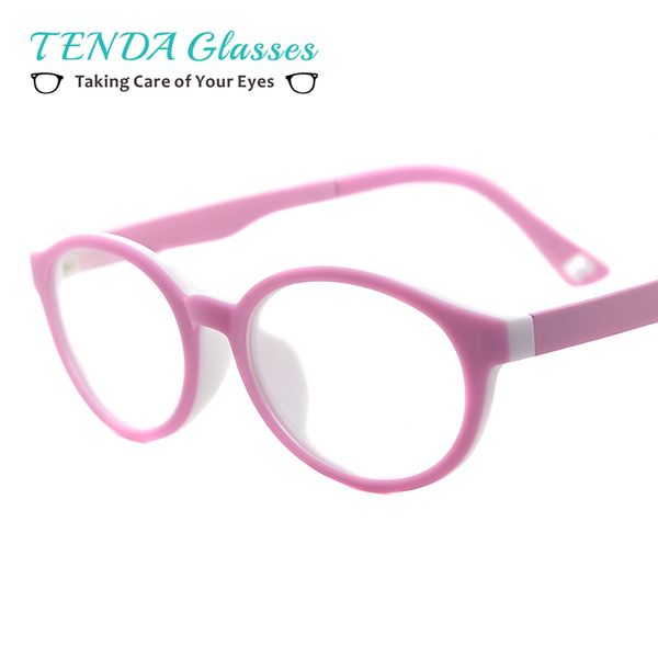 

children eyewear ultem flexible lightweight spectacles boy girl prescription glasses for lenses, Silver