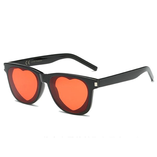 

luxury square punk sunglasses women brand designer cat red sun glasses retro love heart shape glasses ladies sunglass nx, White;black