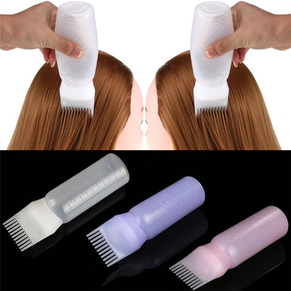 

dyeing bottle shampoo bottle oil comb 120ml hair tools dye bottle applicator brush styling tool