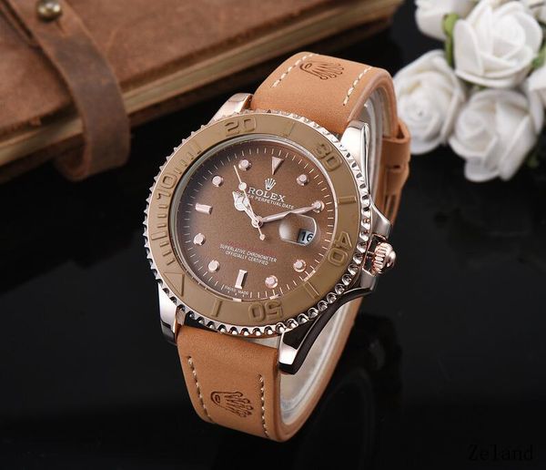 

40 мм автоматическая дата роскошь мода мужчины и женщины таблица времени стальной