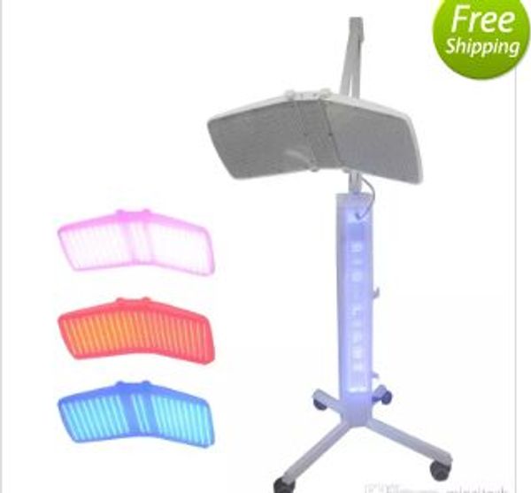 

Floor tanding profe ional led pdt bio light therapy machine red light blue light infrared light therapy