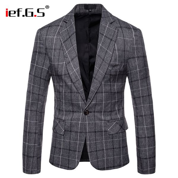 

ief.g.s men's fashion suit western-style clothes business leisure one button stripes slim blazers match waistcoat autumn winter, White;black