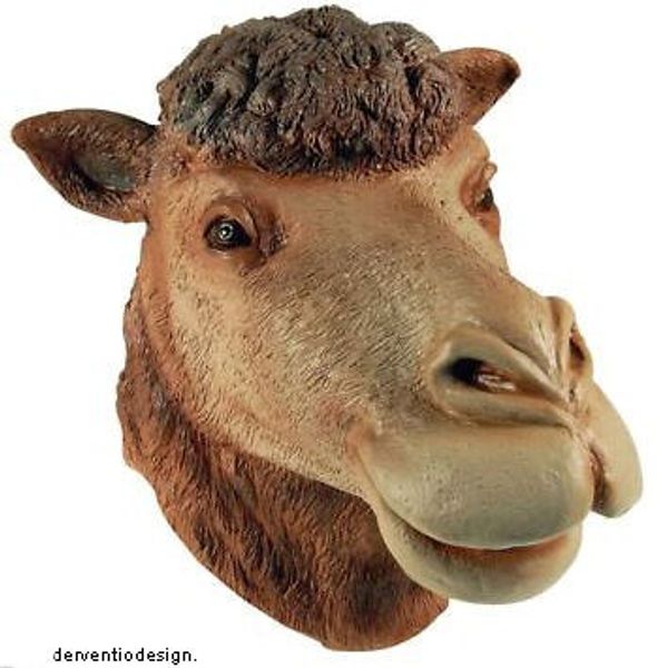 

full face party costume latex camel mask