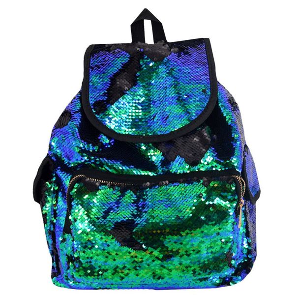

large capacity mermaid sequins backpack double color sequins bag girls school bags new designer ladies backpack feminina