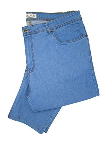 

27 inches inseam jeans - a classic 5 pocket tapered leg fit jean for men under 5â6â - blue mens jeans