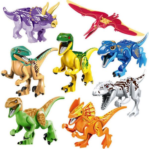 

Новые строительные блоки, совместимые с Лепин кирпичи мир динозавр модель Лепин кирпичи собрать игрушки детские развивающие творческие игрушки