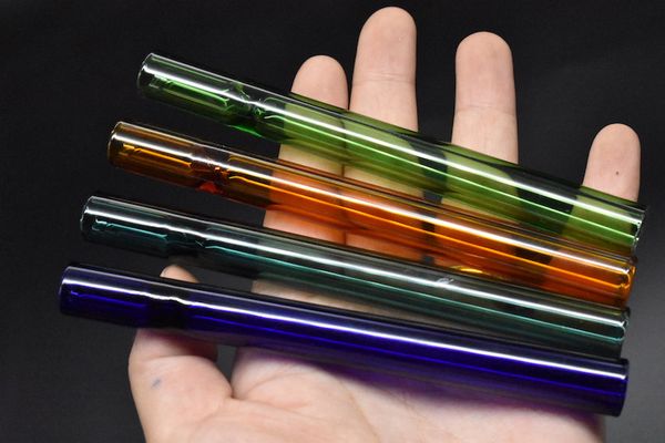 Colorful Labs Glaszigarettenschläger One Hitter Pipe Zigarettenfilter Glasölbrennerrohr zum Rauchen von Glasbongs