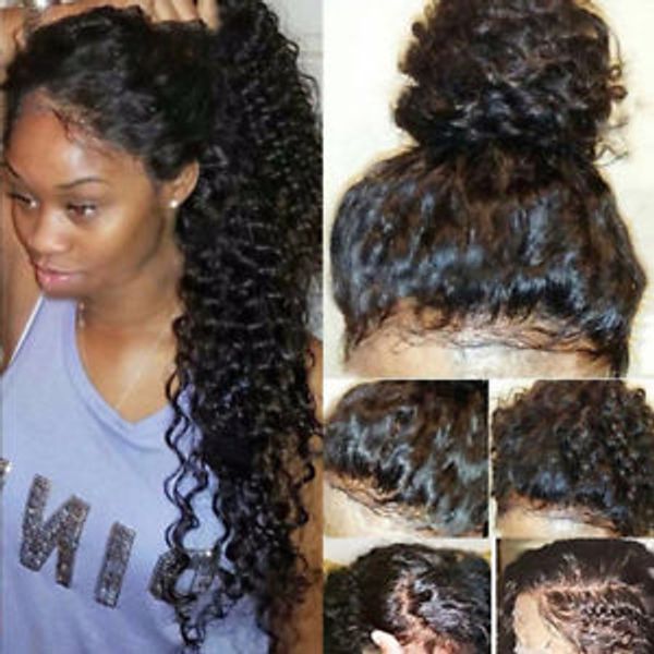 Perucas de cabelo humano frontal encaracolado para mulheres negras 180% densidade HD onda profunda brasileira cabelo virgem 360 laço frontal peruca diva1