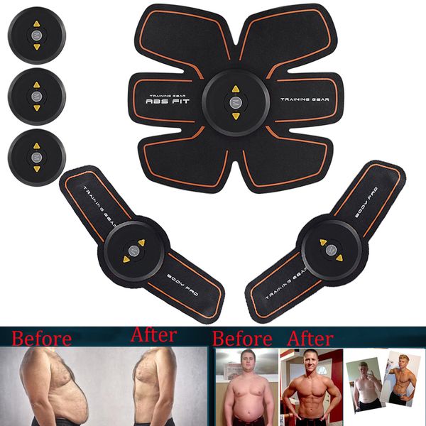 

rechargable electric pulse treatment muscle stimulator stimulation body slimming machine abdominal muscle exerciser training