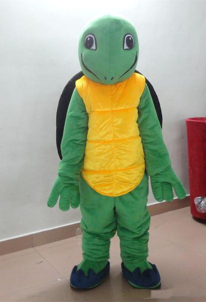2018 Sconto vendita in fabbrica Turtle Party Costume xmas Green Turtle Mascot Outfit Halloween Chirastmas Party Fancy Dress Costumi mascotte