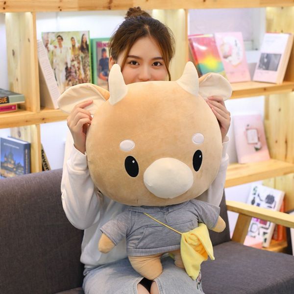 

100cm large cow doll plush bear secretary kim stuffed animal plush toy soft toys pillow doll girl gift children present r045