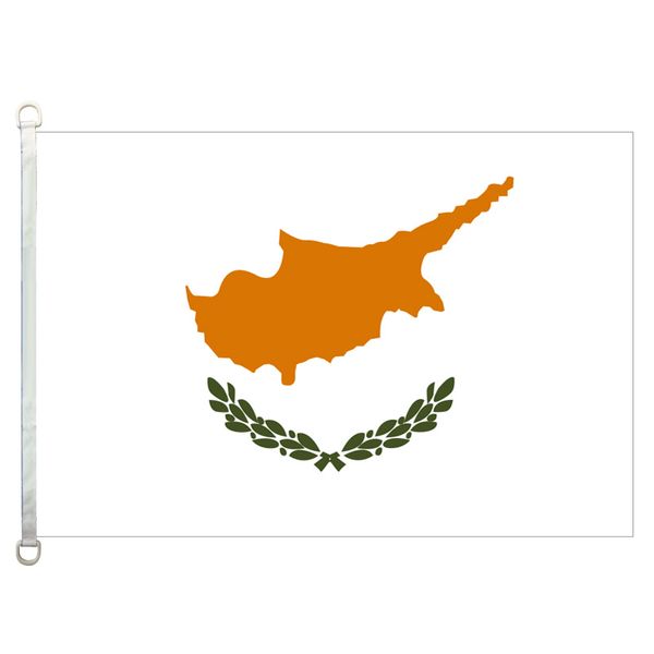 

good flag]cyprus flags banner 3x5ft-90x150cm 100% polyester country flags, 110gsm warp knitted fabric outdoor flag
