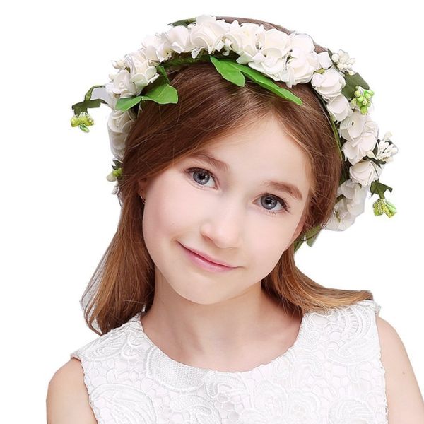 

2020 new wedding bride bridesmaid headdress princess garland cute matching wreath bracelet dance hair accessories 3 combinations of colors