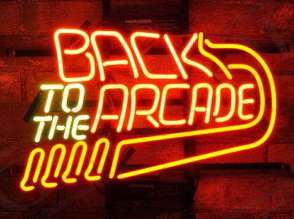 

17*14 inches back to the arcade diy glass led neon sign flex rope neon light indoor/outdoor decoration rgb voltage 110v-240v