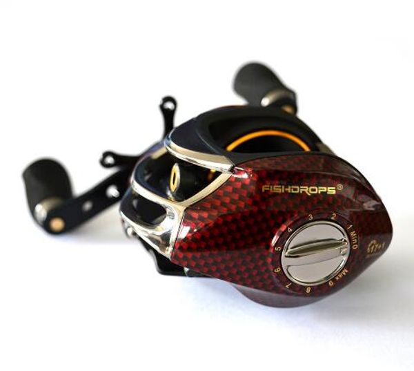

baitcasting reel 18 ball bearings left hand right hand bait casting fishing reels coil gear pesca 6.3:1 baitcast reeling