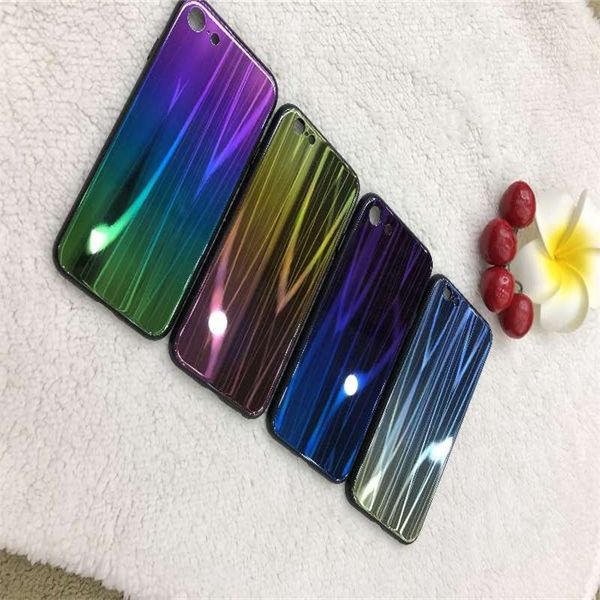 

for iphone 8 plus gradient case changing color aurora phone case for samsung s8 s9 mobile case