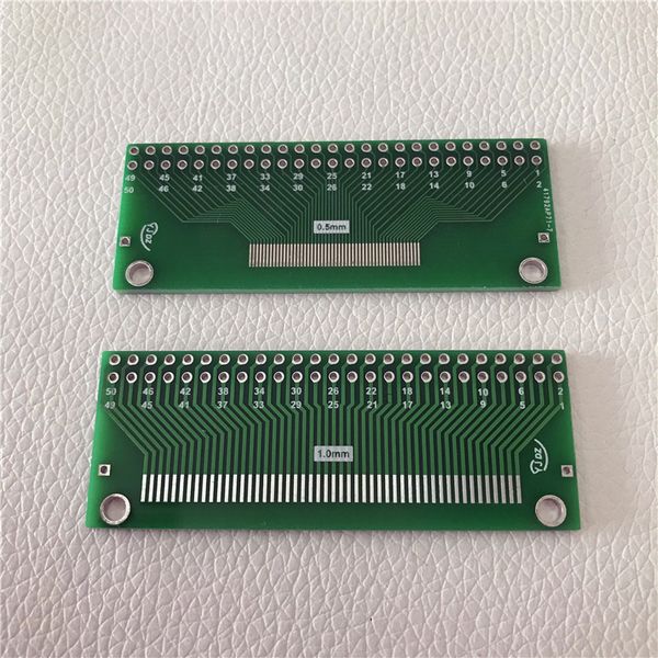 

fpc to dip 50pin adapter board 1mm 0.5mm ffc to 2.54 tft lcd holder card
