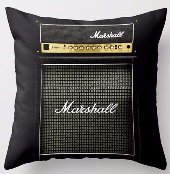 

Customized Guitar Electric Marshall Amp Amplifier Special For Music Mania Cool Zippered Square Throw Pillowcase Cushion Case