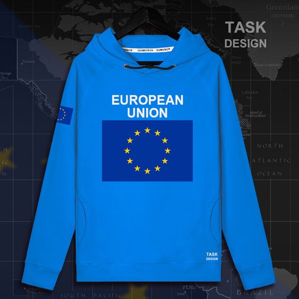 

european union united in diversity eu eur mens hoodie pullovers hoodies men sweatshirt streetwear clothing hip hop tracksuit new, Black