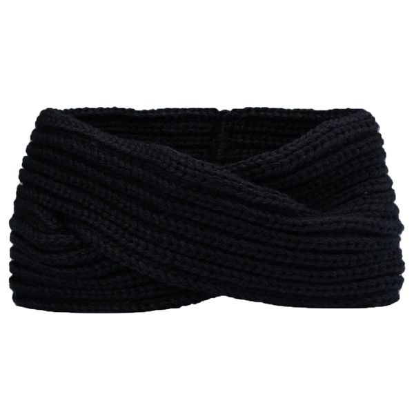 

cross knitting woolen weaving headband