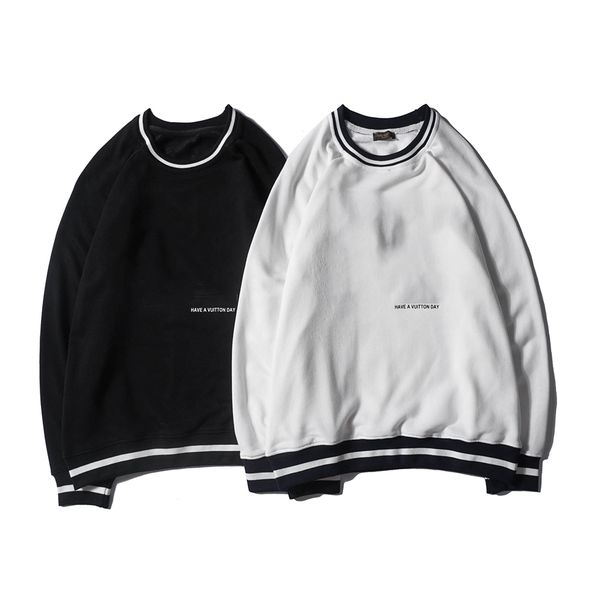 

2018 brand hoodie men and women pullover long sleeve designer mens hoodie autumn fashion sweatshirt brand pullover couple streetwear, Black