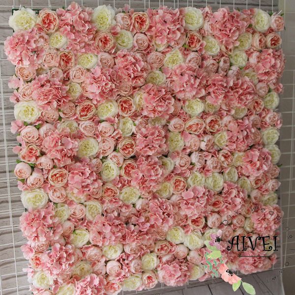 Acheter Fleur Rose Fond De Mariage De Soie Soie Hortensia Artificiel Pour La Photographie De Fête De Mariage Romantique Et Anniversaire Fond De