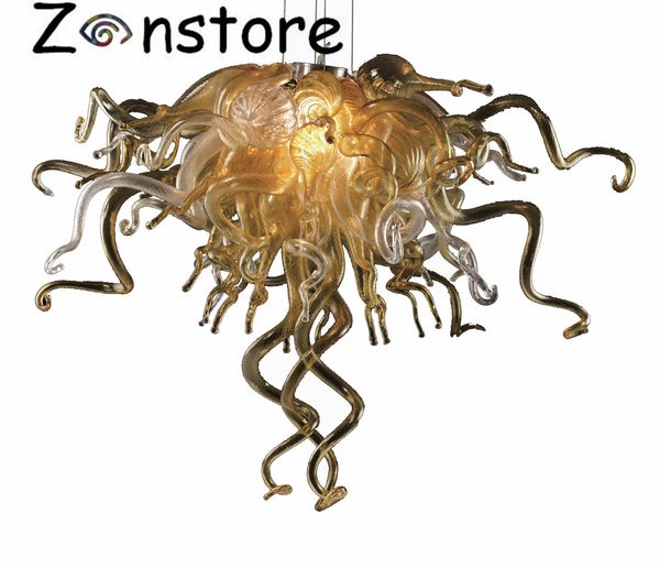 

contemporary led chandelier lighting small size twisted glass pipes style pendant light for living room decoration