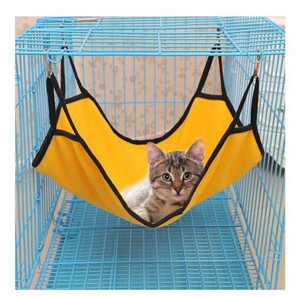 

lovely cat hammock hanging soft fleece hamster rabbit cage beds for pet sleeping 40x50cm cat beds & furniture