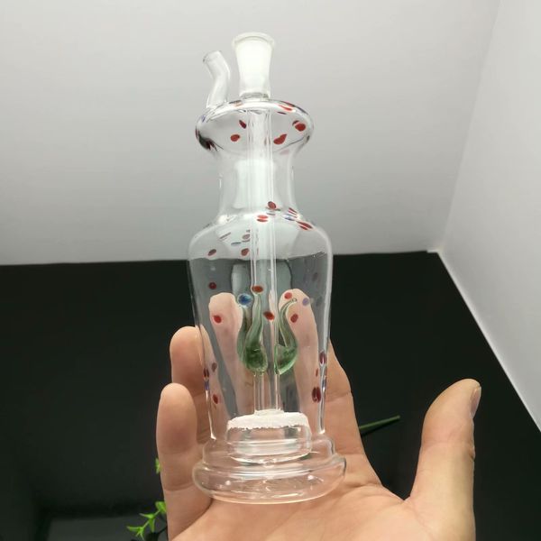 Farve Sand Centrale Filter Vase Glas Schnupftabakflasche Glas Bong und Bongs Rygning Bowls