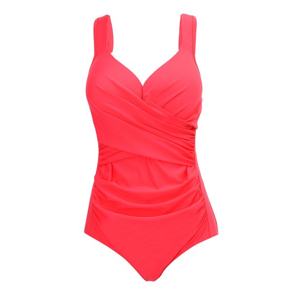 

women's conjoined body training and fatten increase swimsuit one replacement, White;black