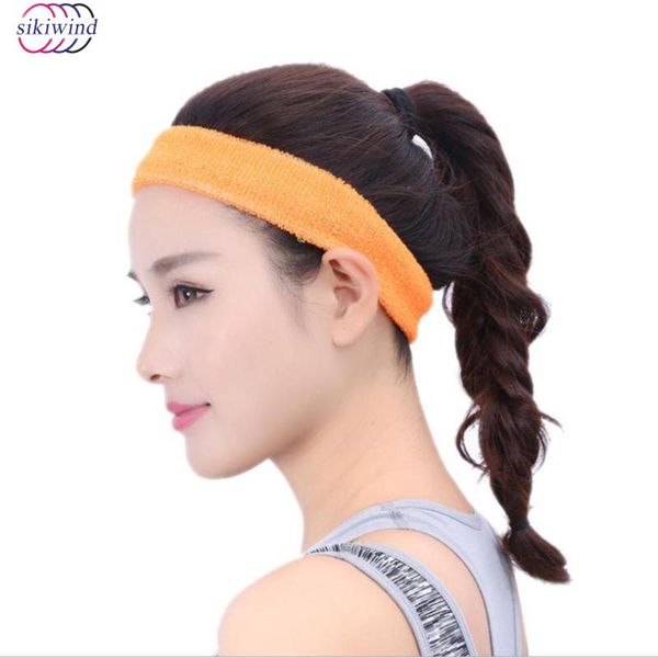 Unisex Cotton Sport Sweat Sweatband Headband Yoga Gym Stretch Head Band