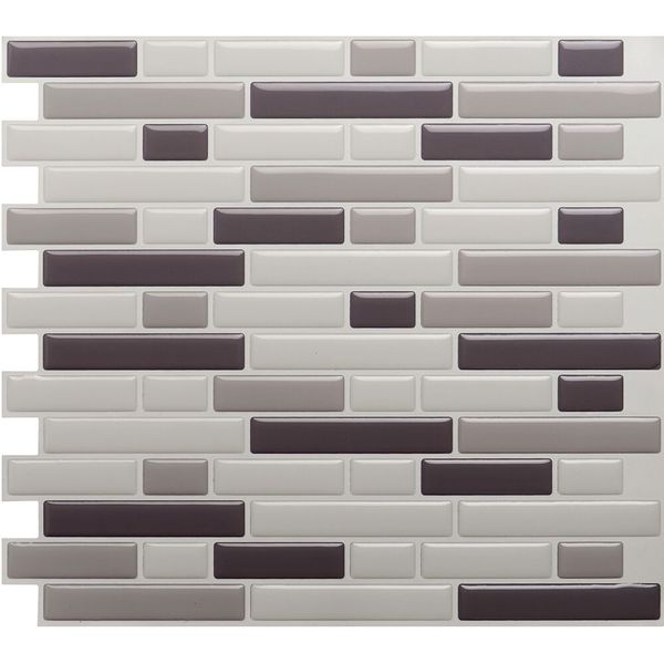 White Grey Marble Mosaic L And Stick Wall Tile Self Adhesive Backsplash Diy Kitchen Bathroom Home Decal Vinyl 3d Pack Of E Stickers For