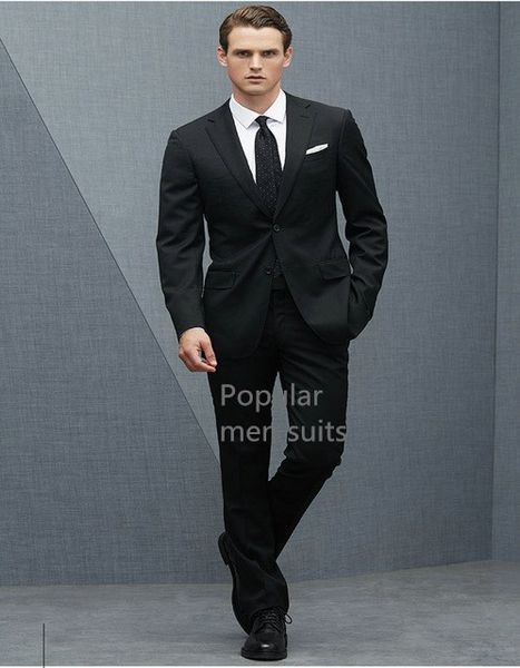 

latest coat pant design dark men suit wedding/business slim fit groom tuxedo 2 pieces custom made 2-piece suits(jacket+pant+tie, White;black
