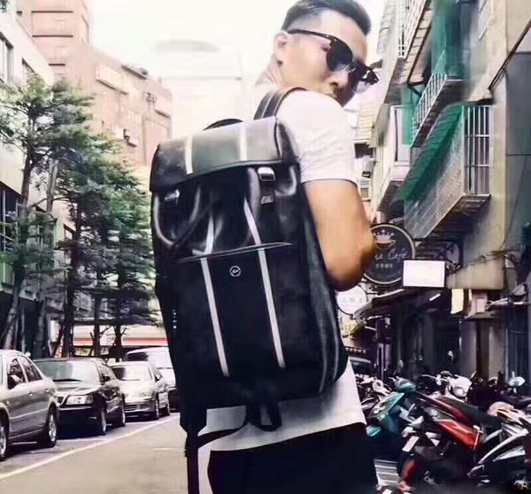 

2018 luxury Fragment designe travel bag man black backpack shoulder casual zack bags book bag M43409