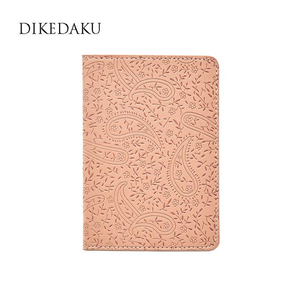 

dikedaku lavender on the passport cover for women fashion floral travel passport holder ladies cute casual leather case, Brown;gray