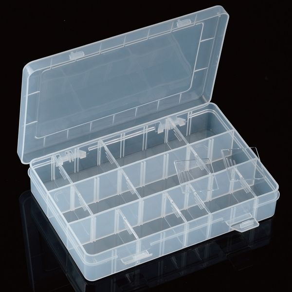 

203-132e plastic case 24 grid utility component 200x135x39mm storage box