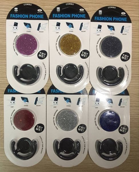 

2018Universal сотовый телефон держатель блеск стенд 360 градусов круглый держатель с крю