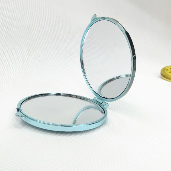 

vintage hollow out portable mini pocket makeup mirrors double folded side mirror
