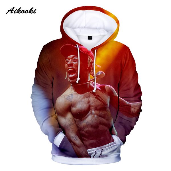 

aikooki 3d hoodies sweatshirt lil uzi vert hip hop style soft funny popular cool clothes autumn/winter men and women 3d coats, Black